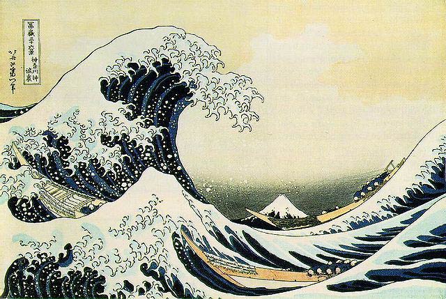Tsunami by hokusai