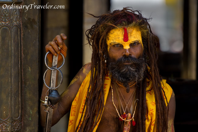 Sadhu - Pashupatinath temple in Kathmandu, Nepal