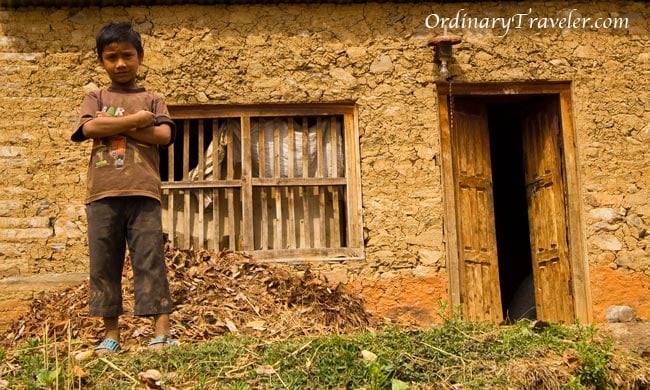 Boy in Remote Village Between Nagarkot & Dhulikel - Nepal