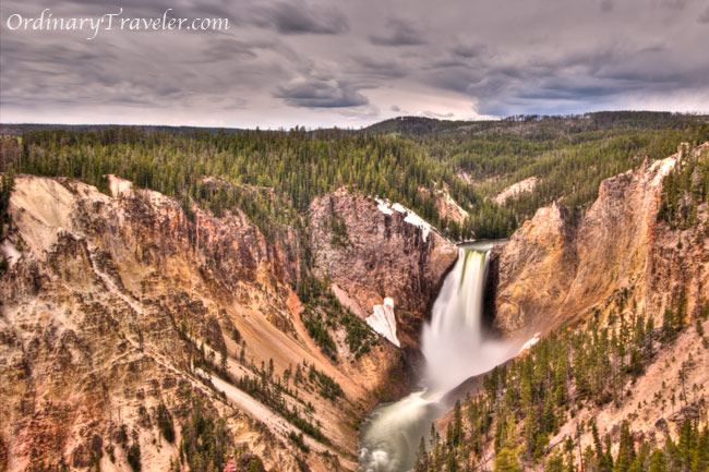 Yellowstone Lower Falls Waterfall