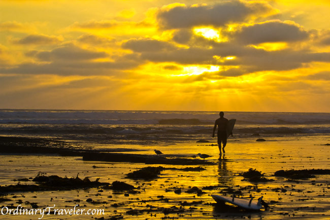 Surfer at Sunset