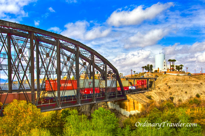 Train Passing Yuma Prison - Arizona