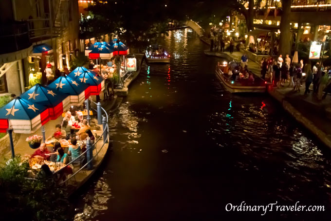 Riverwalk Dining in a Patriotic Atmosphere