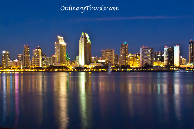 San Diego Skyline - Coronado at Night