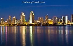 San Diego Skyline - Coronado at Night
