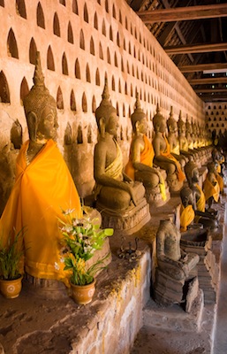 Buddha Statues in Vientiane, Laos 